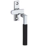 Raamboom Met sluitplaat rechts Bauhaus ebben glans chroom, Nieuw, Overige materialen, Klink of Kruk