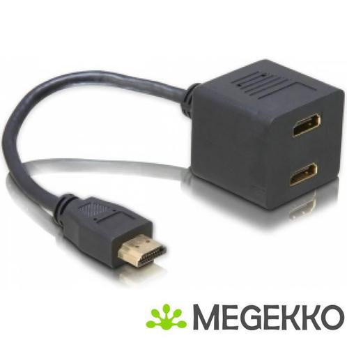 Delock 65056 Adapter HDMI male naar 2 x HDMI female, Computers en Software, Overige Computers en Software, Nieuw, Verzenden