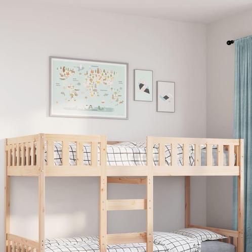 vidaXL Kinderbed zonder matras massief grenenhout 80x200 cm, Huis en Inrichting, Slaapkamer | Bedden, Nieuw, Verzenden