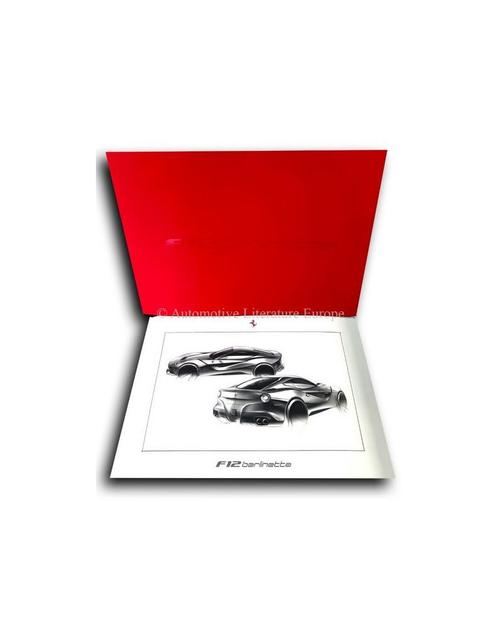 2012 FERRARI F12 BERLINETTA LITHOGRAFIE, Livres, Autos | Brochures & Magazines