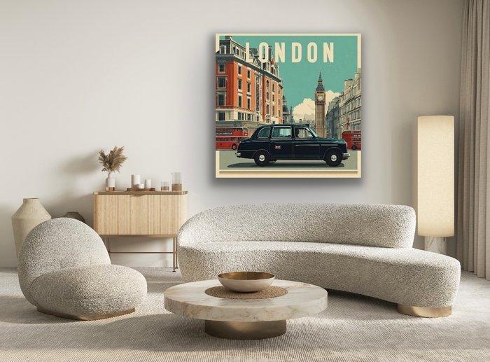 Curt E. Timère - TAXI LONDON - Toile L, Antiek en Kunst, Kunst | Designobjecten