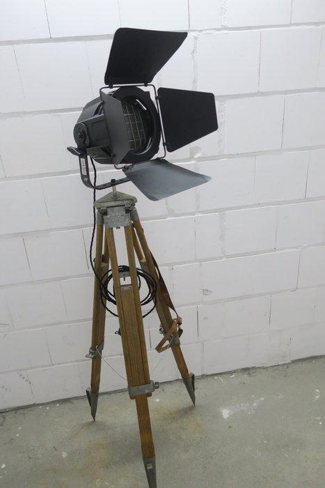 Theater Lamp - Staande lamp - Aluminium, Staal, Hout, Antiek en Kunst, Curiosa en Brocante