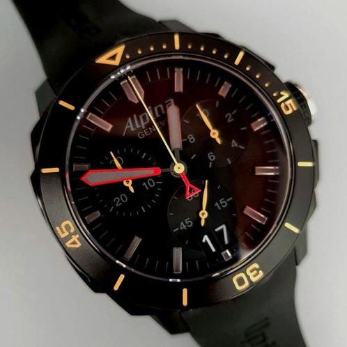 Alpina - Seastrong Diver Chronograph - AL-372LBBGGR4FBV6 -, Handtassen en Accessoires, Horloges | Heren