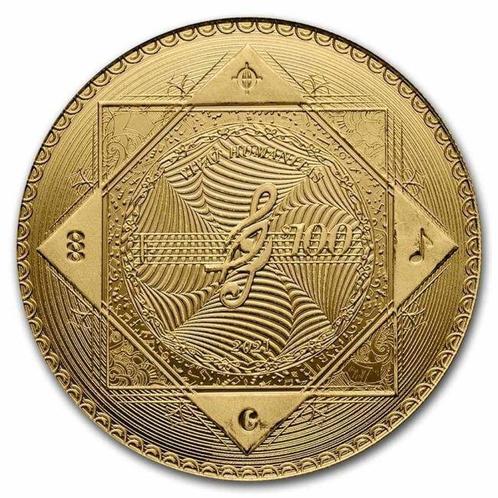 Tokelau. 100 Dollars 2021 1 oz $100 NZD Tokelau 999,9 Gold, Postzegels en Munten, Edelmetalen en Baren