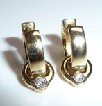 Oorbellen - 14 karaat Geel goud - 0.14ct. tw. Diamant, Nieuw