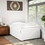 vidaXL Bedframe zonder matras 120x190 cm kunstleer wit, Verzenden, Nieuw