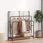 vidaXL Kledingrek met plank Oud hout 90 x 30 x 100.5 cm, Huis en Inrichting, Woonaccessoires | Kapstokken, Verzenden, Nieuw