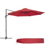 tectake Parasol Ø 300cm met voetpedaal en beschermhoes - wij, Tuin en Terras, Verzenden, Nieuw