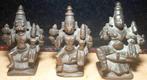 3 (drie) Indiase goden - Brons - India - 19e eeuw