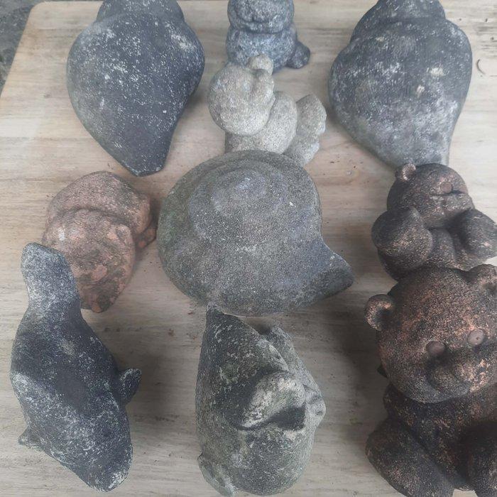 Figuur - Conjunto de Figuras de Jardim/Lago em Concreto – 11, Antiek en Kunst, Antiek | Speelgoed