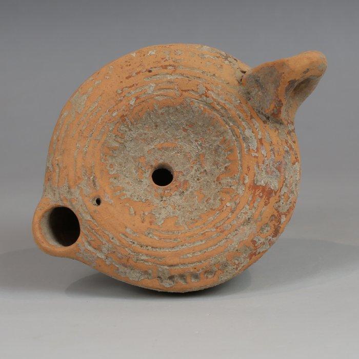 Oud-Romeins Terracotta olielamp (Zonder Minimumprijs), Verzamelen, Mineralen en Fossielen