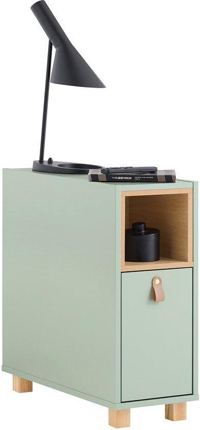 Tweedekans | SoBuy FBT161-GR Bijzettafel - Groen, Huis en Inrichting, Tafels | Salontafels, Ophalen of Verzenden