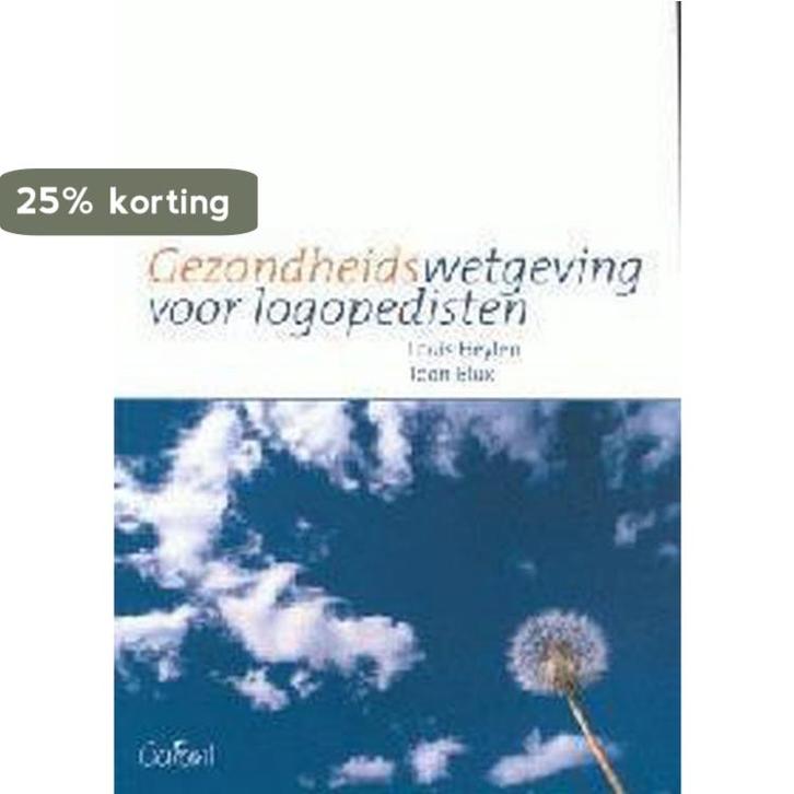 Gezondheidswetgeving voor logopedisten 9789044116588, Boeken, Wetenschap, Gelezen, Verzenden