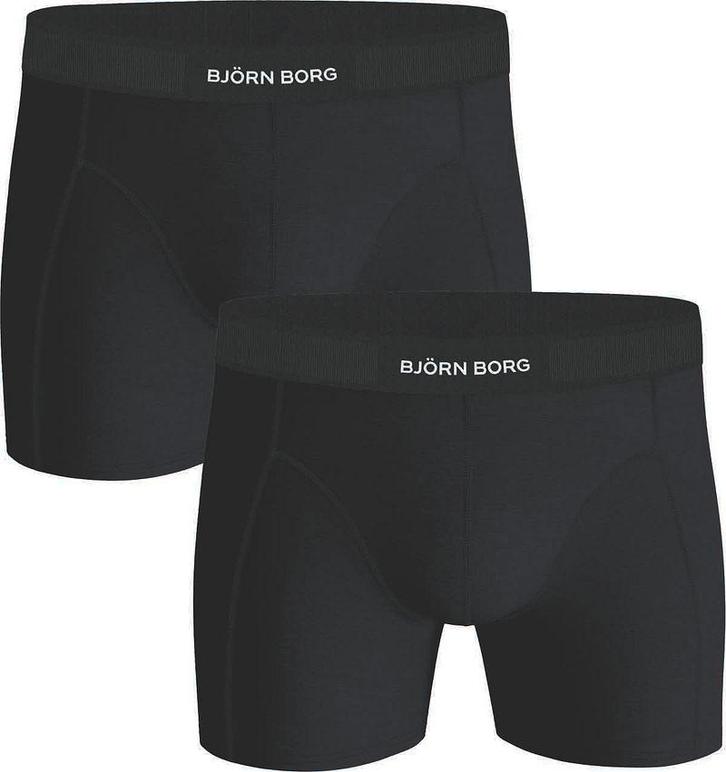 Bjorn Borg Boxers Solid Black 2 Pack maat XXL Heren, Vêtements | Hommes, Sous-vêtements, Envoi