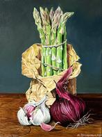 Marin Prokopchuk (XX) - Still life with asparagus