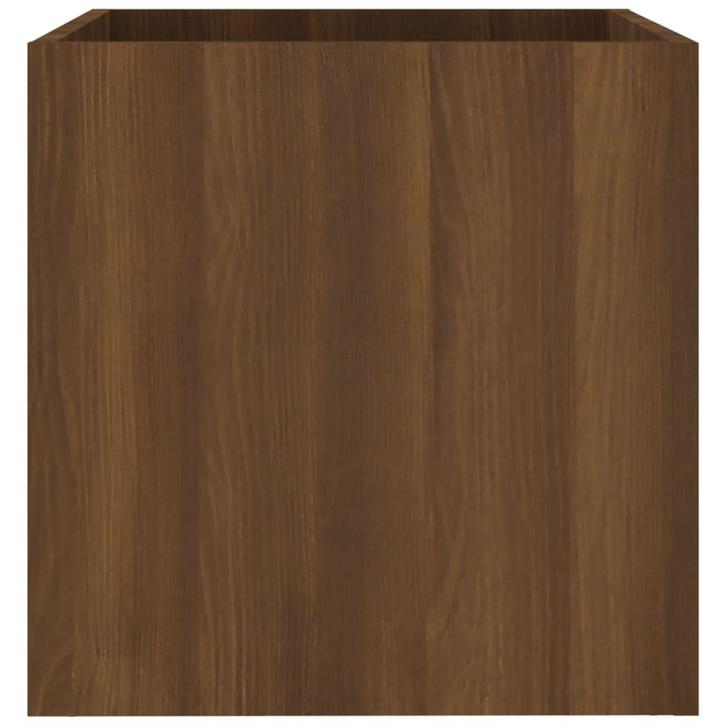 vidaXL Plantenbak 40x40x40 cm bewerkt hout bruineiken, Tuin en Terras, Bloempotten, Nieuw, Verzenden