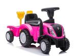 Speelgoed tractor - roze - met aanhanger - tot 25 kg -  9..., Ophalen of Verzenden, Nieuw