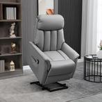 Fauteuil - Relaxfauteuil met ligfunctie - Grijs, Huis en Inrichting, Stoelen, Nieuw, Ophalen of Verzenden, Modern, Stof