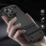 iPhone XS Max Armor Hoesje met Kickstand - Shockproof Cover, Télécoms, Téléphonie mobile | Housses, Coques & Façades | Apple iPhone