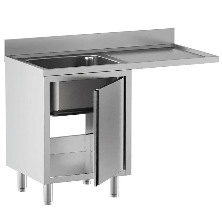 Spoeltafel | STANDARD LINE EVO | RVS | 1 Spoelbak (Links) +, Zakelijke goederen, Horeca | Keukenapparatuur, Nieuw in verpakking