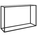 vidaXL Wandtafel 120x35x75 cm gehard glas transparant, Huis en Inrichting, Tafels | Bijzettafels, Verzenden, Nieuw