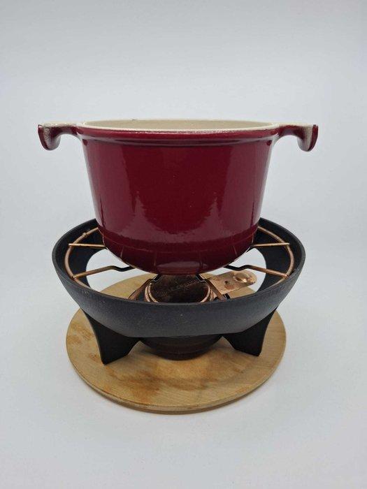 Le Creuset - Enzo Mari - Braadpan (11) - La mama - Gietijzer, Antiek en Kunst, Antiek | Keukengerei