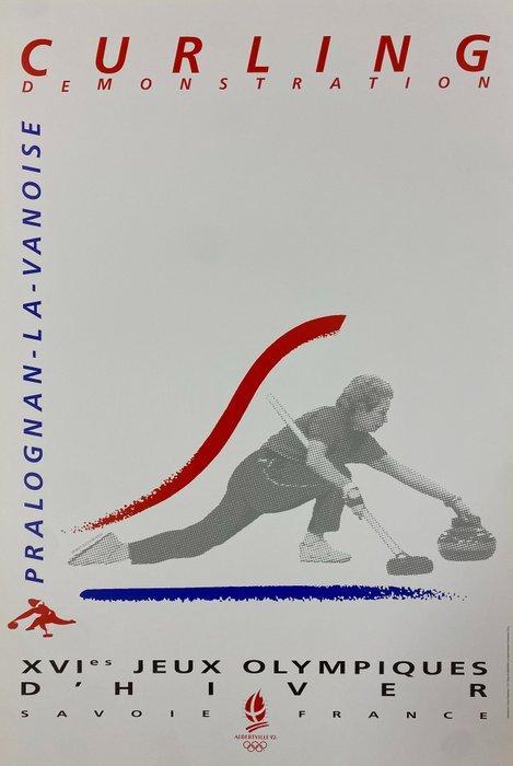 Anonymous - Albertville 92 - Curling Demonstration - XVI, Antiek en Kunst, Kunst | Tekeningen en Fotografie