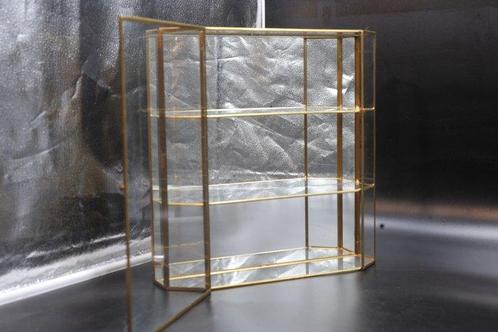Vitrinekast - Glas, Messing, Antiek en Kunst, Curiosa en Brocante