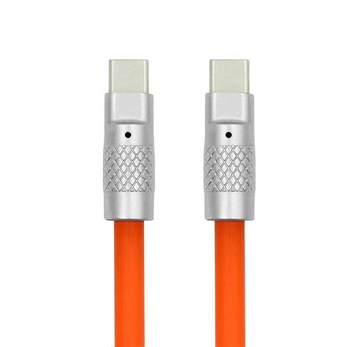 DrPhone LSC - USB-C naar USB-C – 120W 6A - Siliconen kabel -, Informatique & Logiciels, Pc & Câble réseau, Envoi