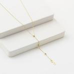 Handmade - Halsketting - 14 karaat Geel goud - Y Model, Handtassen en Accessoires, Kettingen, Nieuw