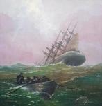 Léon Zeytline (1885-1962) - Sailboat at sea, Antiek en Kunst, Kunst | Schilderijen | Klassiek