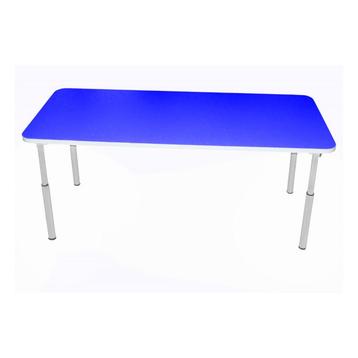 Kleutertafel | XL | Verstelbaar | Rechthoek | Blauw | Voor, Verzenden