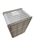 Stapelbak 600x400x300mm geperforeerd grijs gebruikt, Zakelijke goederen, Landbouw | Werktuigen, Ophalen of Verzenden