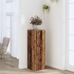 vidaXL Plantenstandaard 33x33x100 cm bewerkt hout oud, Tuin en Terras, Verzenden, Nieuw