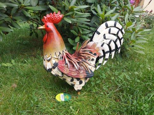 Steel Rooster - Beeldje - Staal, Antiek en Kunst, Curiosa en Brocante