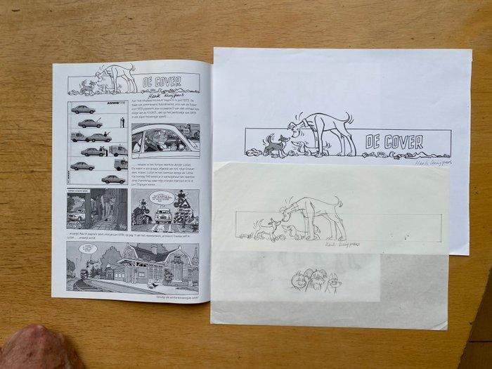 Kuijpers, Henk - Originele tekening + schets Franka Magazine, Boeken, Stripverhalen