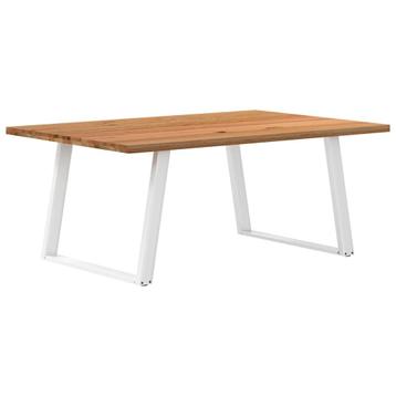 vidaXL Eettafel rechthoekig 180x120x74 cm massief eikenhout, Huis en Inrichting, Tafels | Eettafels, Verzenden, Nieuw