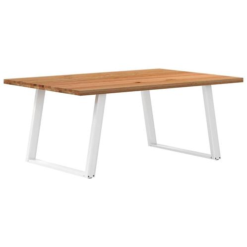 vidaXL Eettafel rechthoekig 180x120x74 cm massief eikenhout, Huis en Inrichting, Tafels | Eettafels, Nieuw, Verzenden