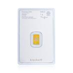1 gram - Goud .999 - Heraeus Kinebar - Verzegeld en met, Postzegels en Munten, Edelmetalen en Baren