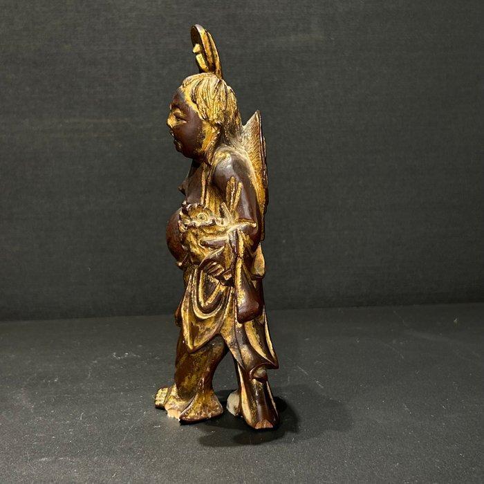 Liu Hai and his three legg frog - Bamboe - China - Ming, Antiek en Kunst, Antiek | Overige Antiek