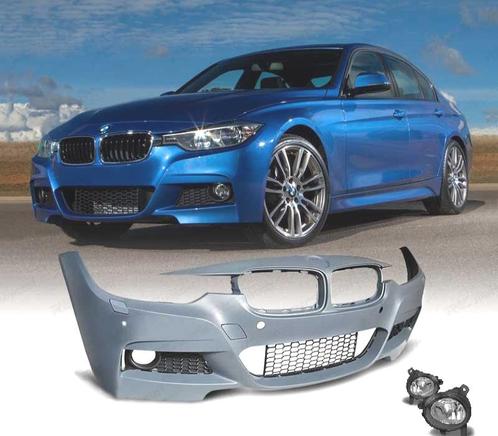 PARE CHOCS FRONTAL BMW F30 F31 LOOK M + PHARES ANTIBROUILLAR, Auto-onderdelen, Carrosserie, Verzenden