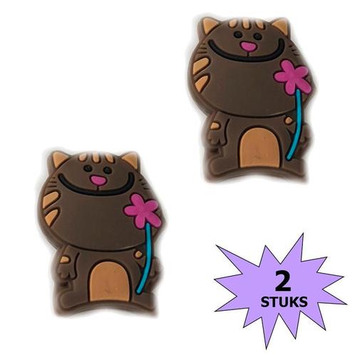 Fako Bijoux® - Tennisdemper - Poes - Bruin - 2 Stuks, Sport en Fitness, Tennis, Verzenden
