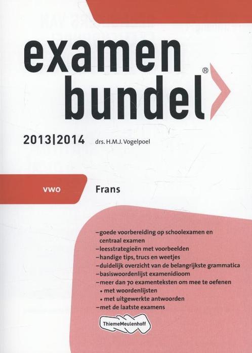 Examenbundel Vwo Frans 2013/2014 9789006080292, Livres, Livres scolaires, Envoi