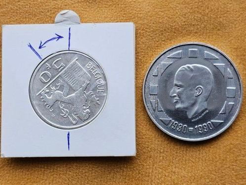 België. Lot van 2 stuks, 1949 1/4 Medailleslag / 1990 Koning, Postzegels en Munten, Munten | Nederland