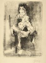 Jean Jansem (1920-2013) - Mère et enfant, Antiquités & Art