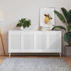 vidaXL Kastdeuren met lamellen 4 st 61,5x39,4 cm grenenhout, Doe-het-zelf en Bouw, Verzenden, Nieuw