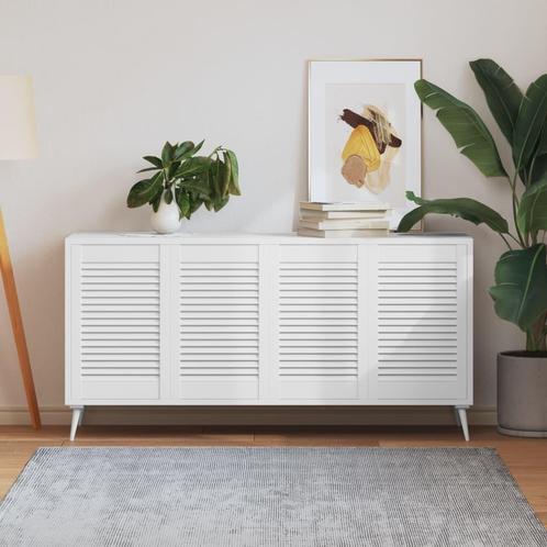 vidaXL Kastdeuren met lamellen 4 st 61,5x39,4 cm grenenhout, Doe-het-zelf en Bouw, Hang- en Sluitwerk, Nieuw, Verzenden