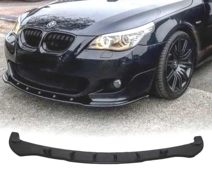 SPOILER LAME DE PARE-CHOCS AVANT BMW E60 E61 NOIR, Auto-onderdelen, Carrosserie, Verzenden