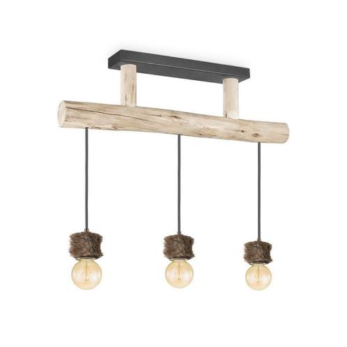 Home Sweet Home Hanglamp Furdy - hout - 60x60x131cm, Maison & Meubles, Accessoires pour la Maison | Autre