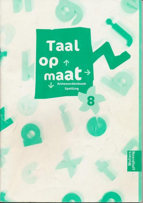 Taal op Maat versie 1 Antwoordenboek Spelling groep 8, Livres, Livres scolaires, Envoi